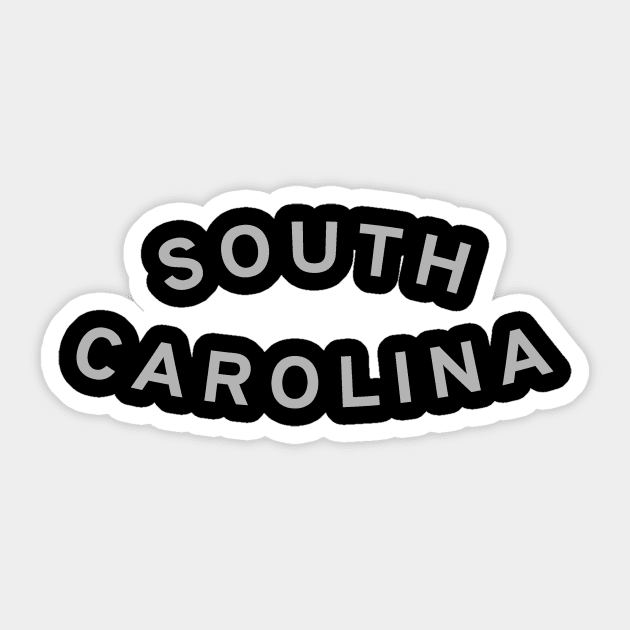 South Carolina Typography Sticker by calebfaires